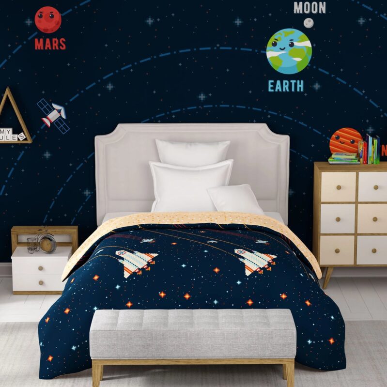 Juniors Single AC Comforter, Lightyear | 144TC Cotton