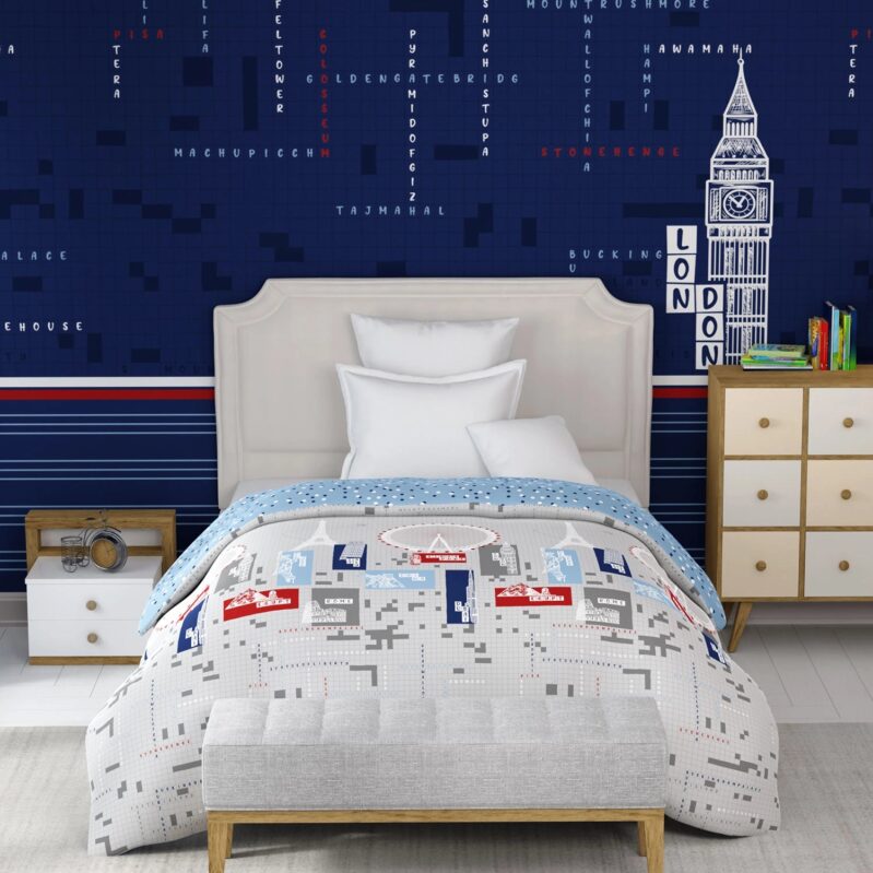 Juniors Single AC Comforter, Crossworld|144 TC Cotton