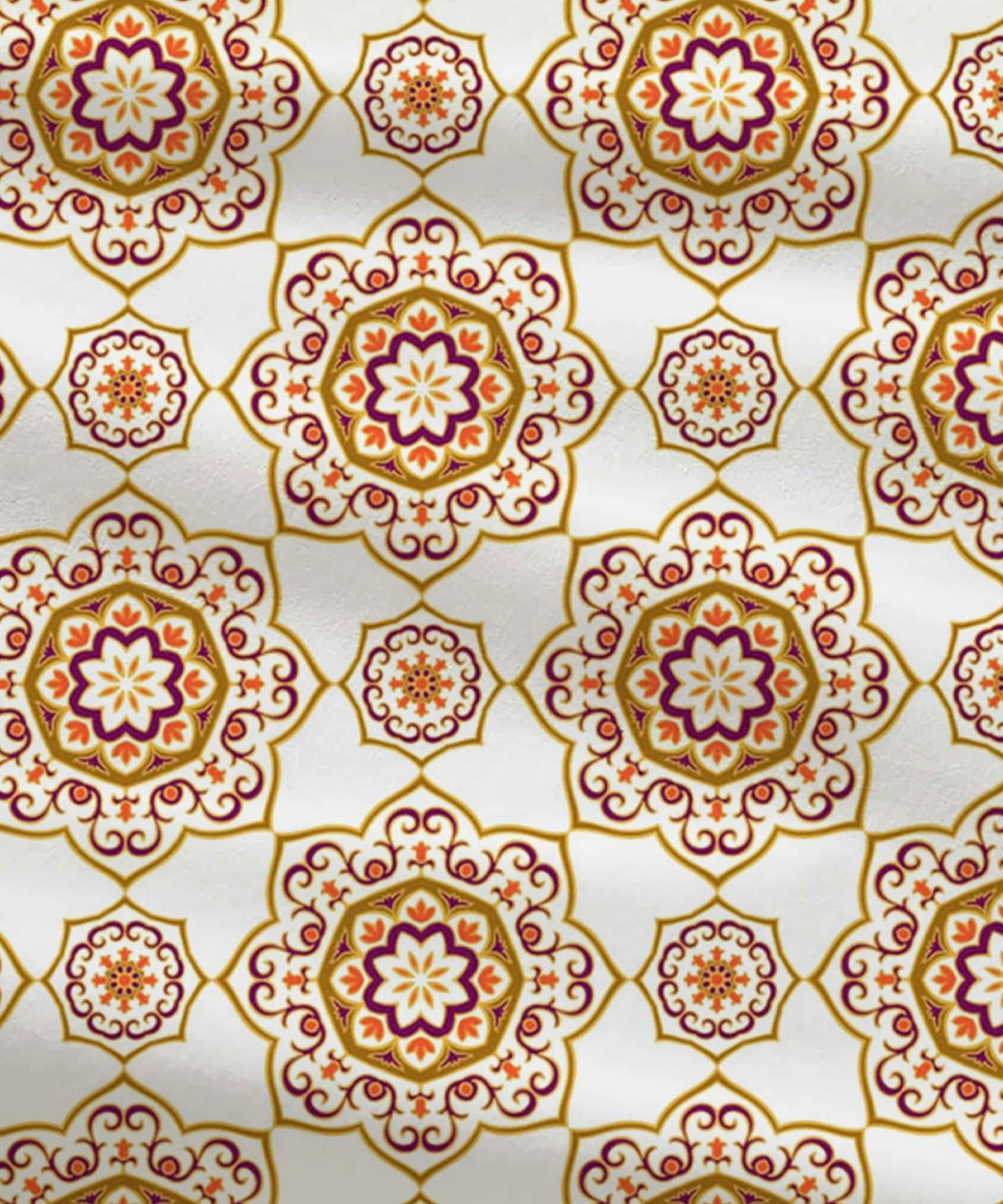 Urban Comfort King Fitted Bedsheet Set, Majestic Mandala Yellow|144 TC Cotton| 2 Pillow Covers - Image 6