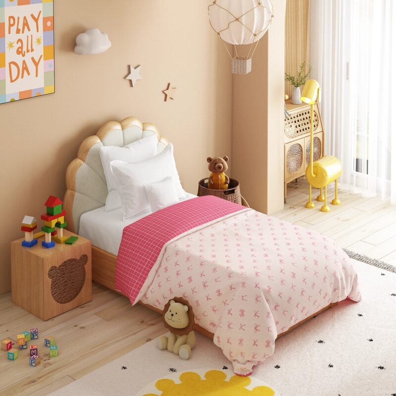 Juniors Single AC Comforter, Cue Coquette| 144TC Cotton