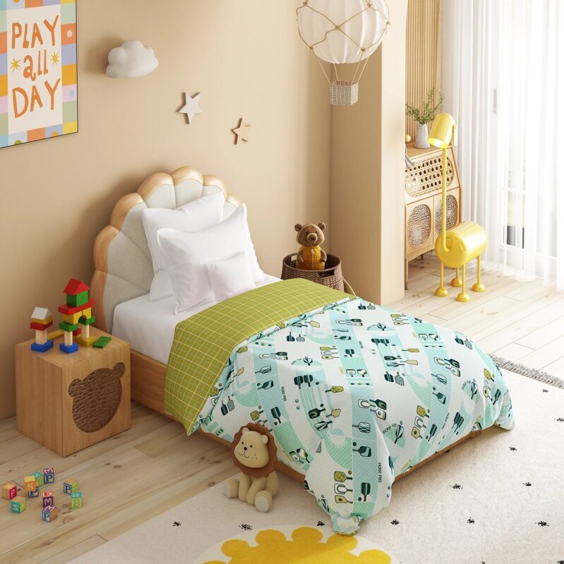 Juniors Single AC Comforter, Smash It | 144TC Cotton