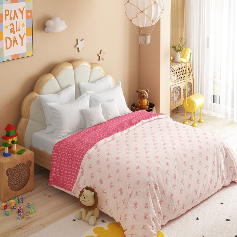 Juniors Double AC Comforter, Cue Coquette| 144TC Cotton